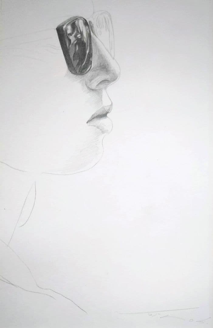 安冨洋貴（安富洋貴）人気の鉛筆画家　　　鉛筆画　希少　1点もの