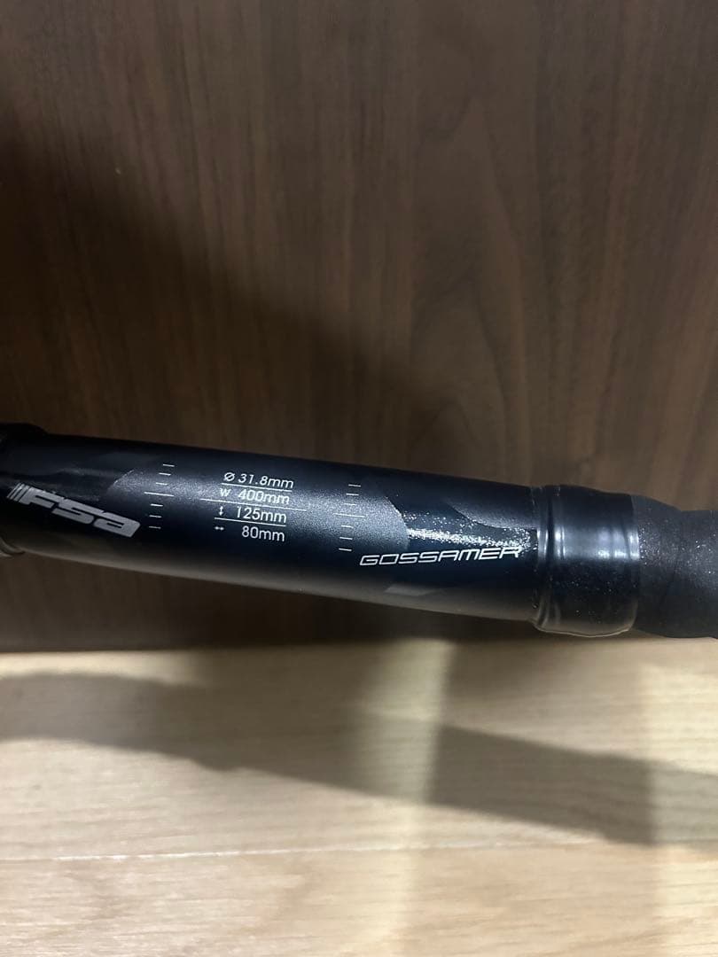 【FSAハンドル未使用】leader完成車外し品［GOSSAMER］バーテープ付
