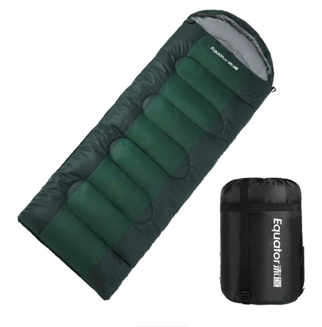 寝袋 シュラフ 2個セット 中綿使用 封筒型 噛み込み防止 超撥水 軽量