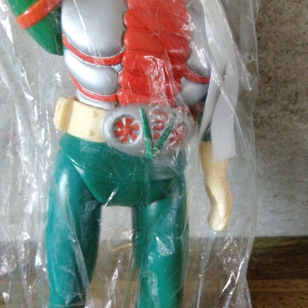 状態最良仮面ライダーV3面取れソフビマフラー付き当時物パチ