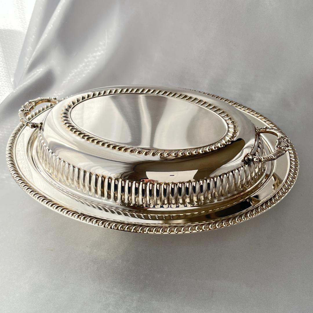 【英国】アントルメディッシュ / ビュッフェサーバー【シルバープレート】30cm