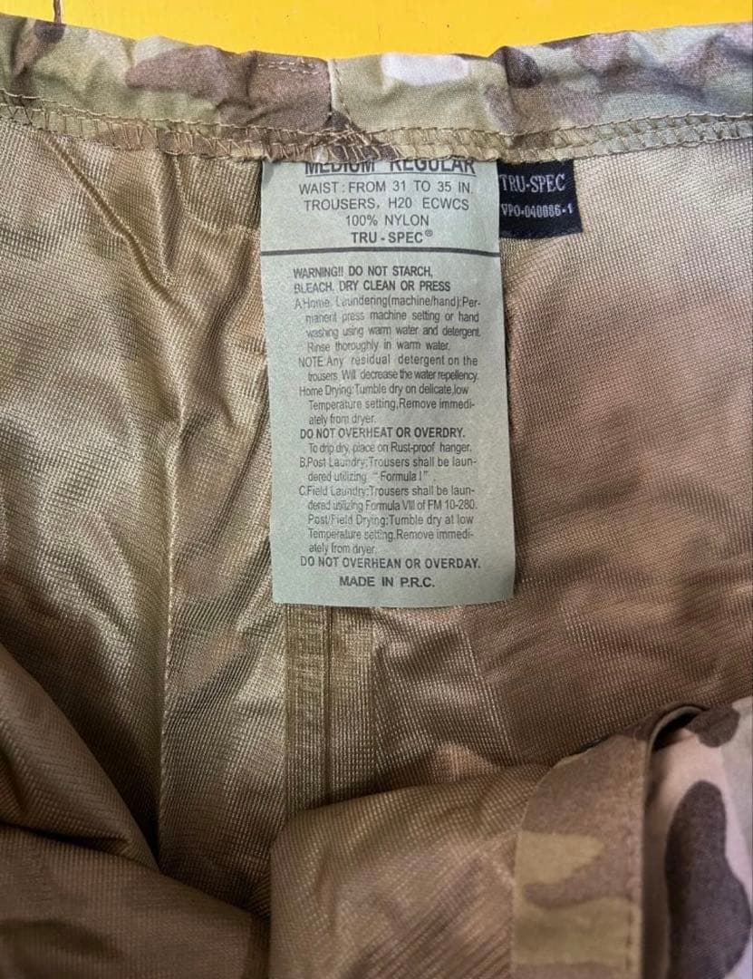 未使用 TRU-SPEC ECWCS DINTEX マルチカムパーカ&パンツ上下