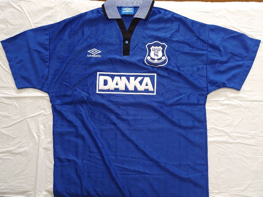 UMBROエバートンFC 95/96 ホーム XLサイズ 選手支給未使用品