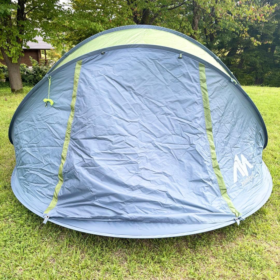 【美品】ayamaya ポップアップテント 4人〜6人用 カーキ ドーム型テント