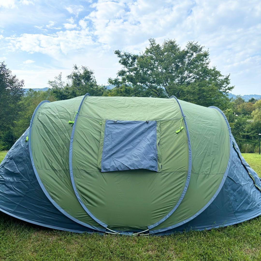 【美品】ayamaya ポップアップテント 4人〜6人用 カーキ ドーム型テント