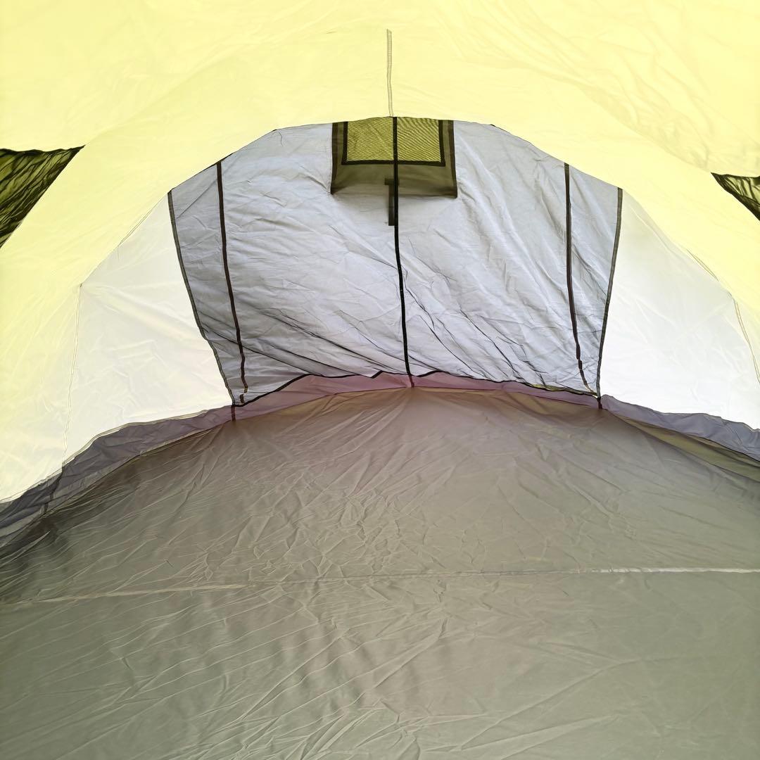 【美品】ayamaya ポップアップテント 4人〜6人用 カーキ ドーム型テント