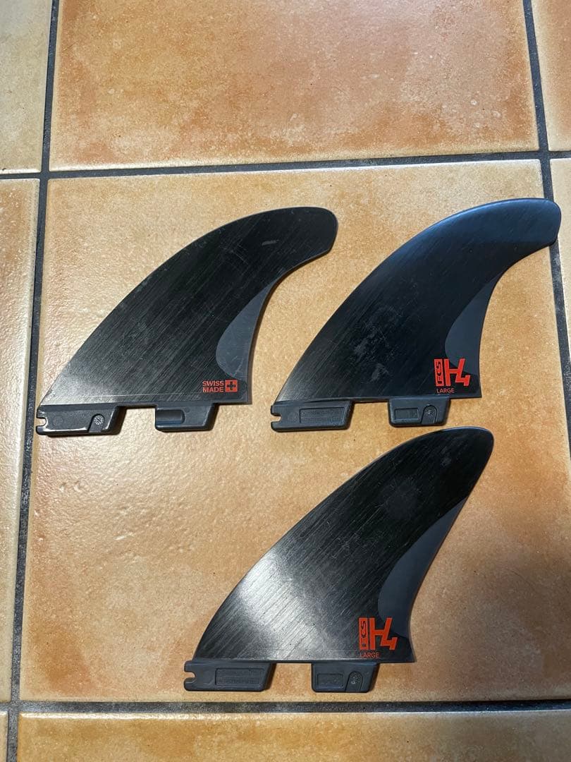 H4 Speed サーフボードフィン Lサイズ 3枚セット