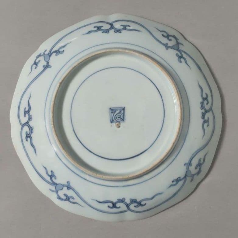 77*2陶芸 古伊万里小皿 有田焼 柿右衛門 骨董