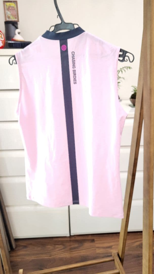 ジーフォアゴルフ　 ノースリーブシャツ CHASING BIRDIES