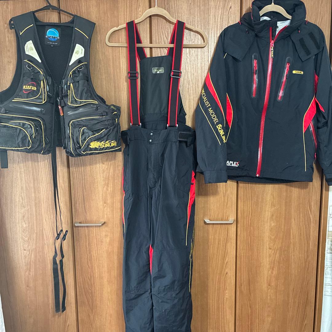 SUNLINE 防寒レイン /ライジャケ　 Lサイズセット