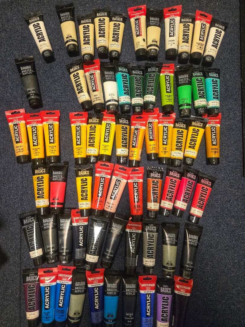 リキテックス　アムステルダム　アクリル　絵具　セット 55本