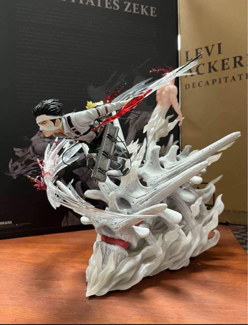 進撃の巨人 調査兵団 兵長 リヴァイ ガレージキット フィギュア 塗装済み