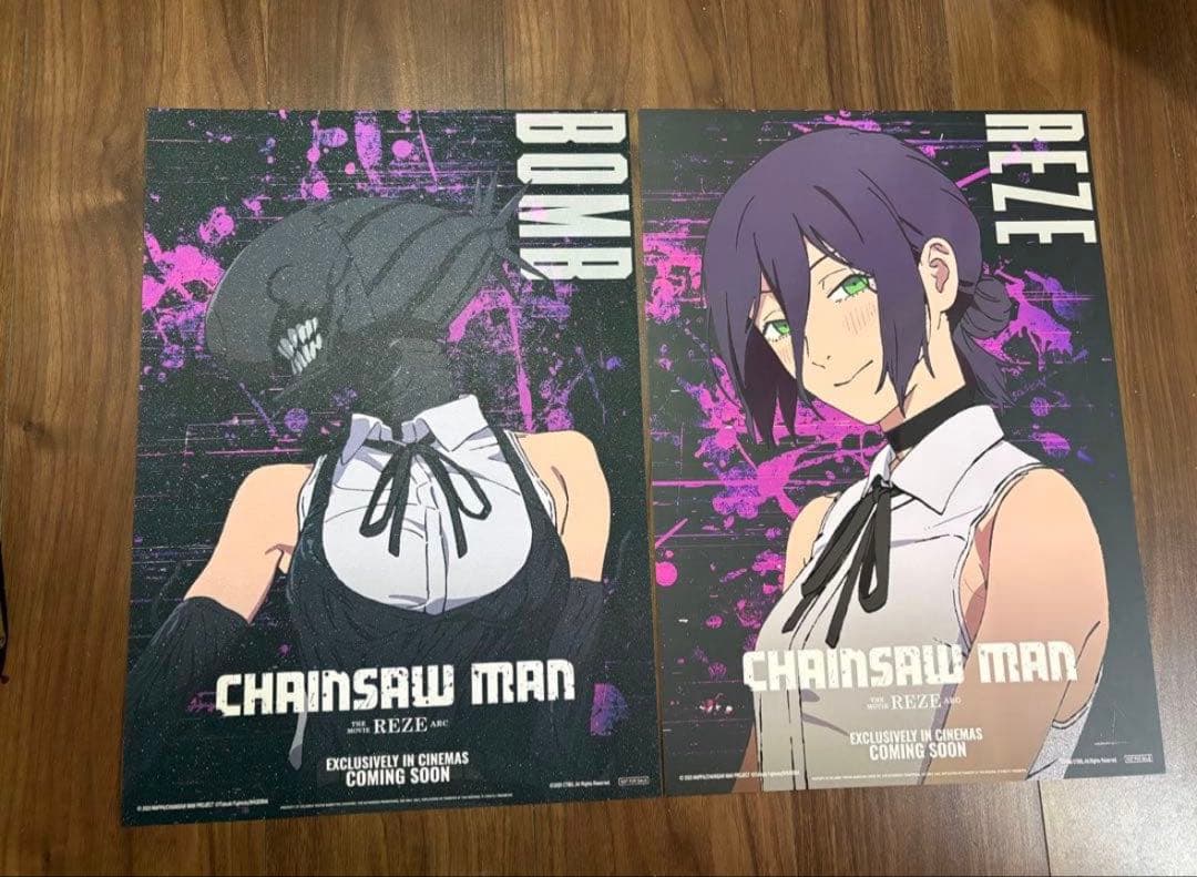 台湾限定 特殊加工　チェンソーマン劇場版レゼ編 A3ポスター