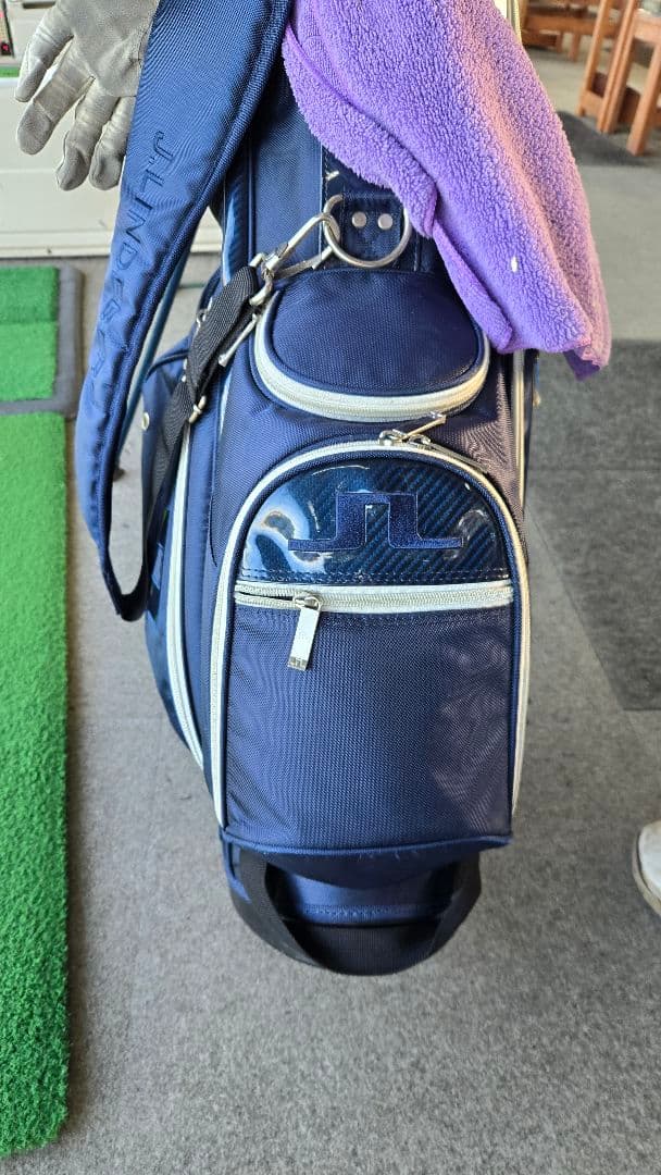 JLINDBERG スタンド式ゴルフバッグ ネイビー