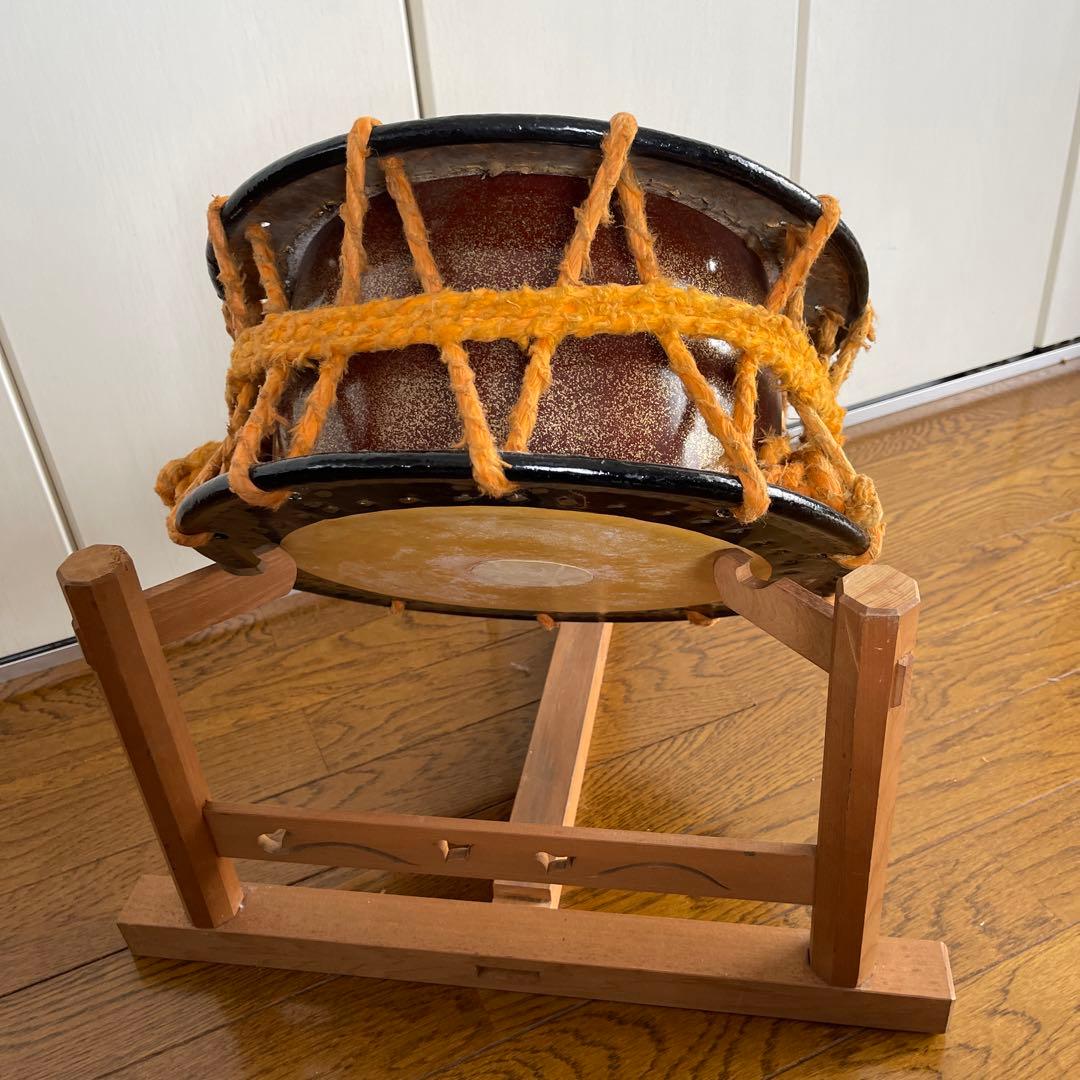 締太鼓、和太鼓、和楽器、バチ、3点セット