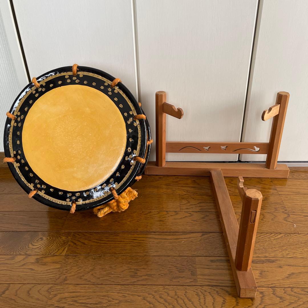 締太鼓、和太鼓、和楽器、バチ、3点セット
