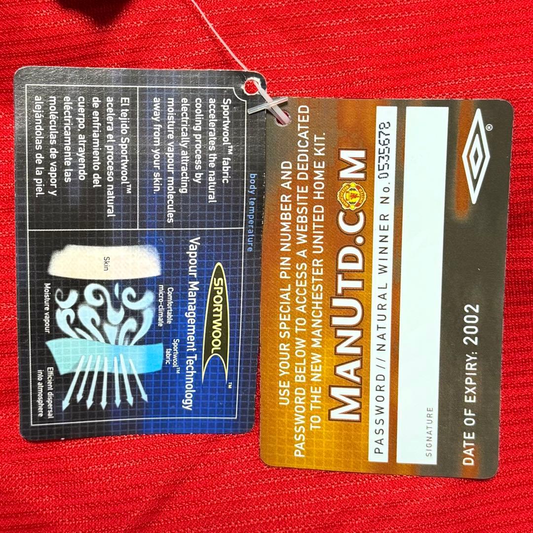 【新品/タグ付き】01/02マンチェスター・U ♯7 ベッカム【Lサイズ】ホーム