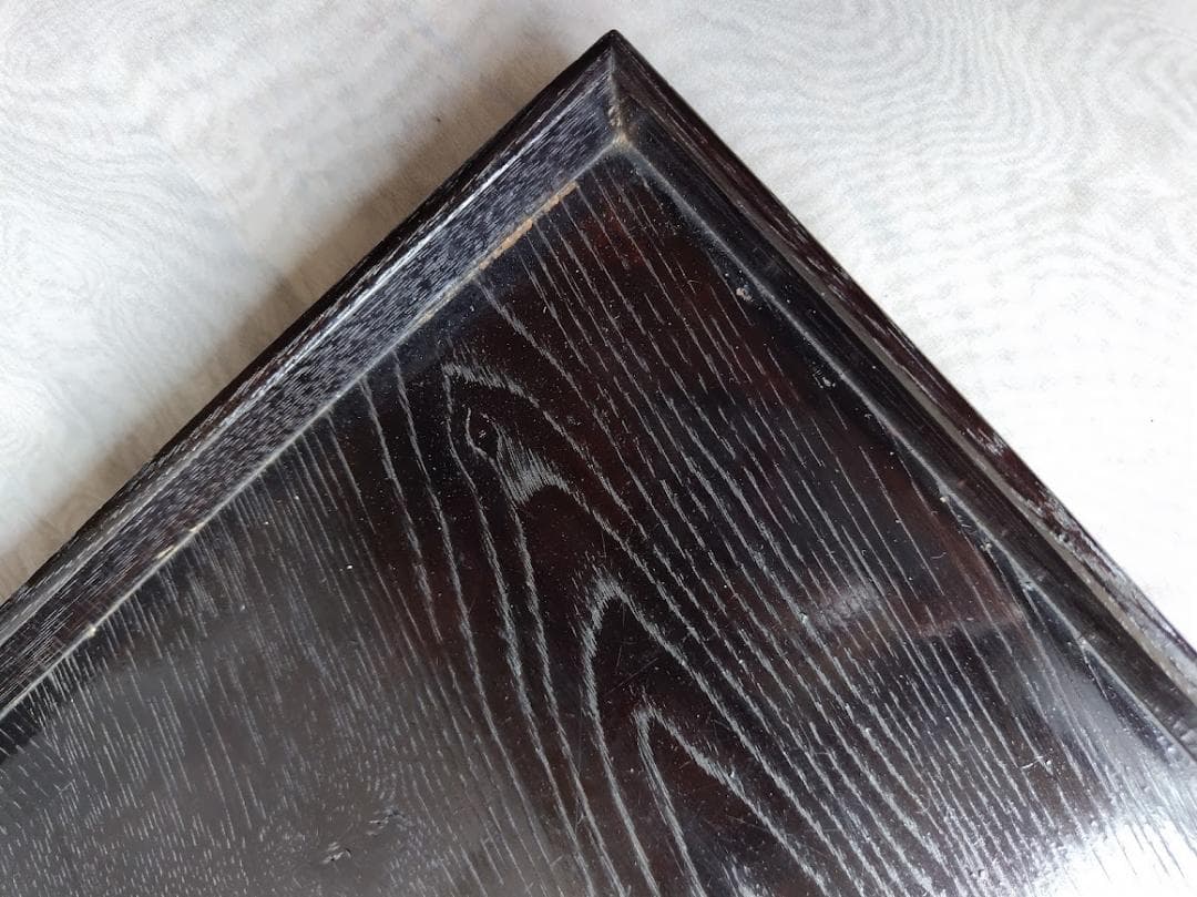 【当時物】大正　木製　角盆　会席膳　お膳　拾客揃　収納木箱付　骨董