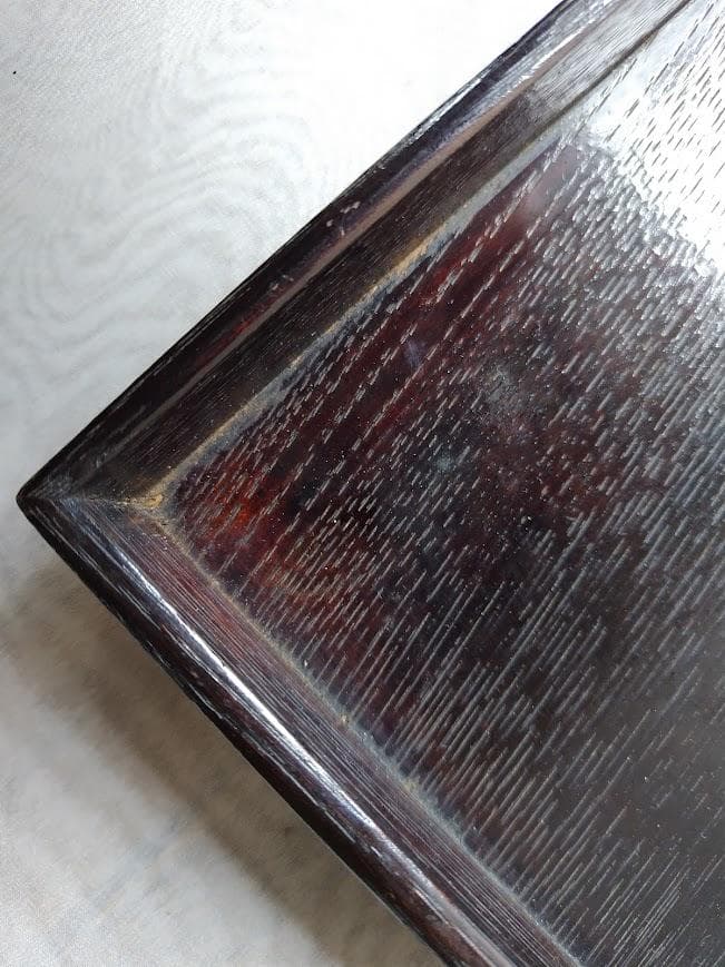 【当時物】大正　木製　角盆　会席膳　お膳　拾客揃　収納木箱付　骨董