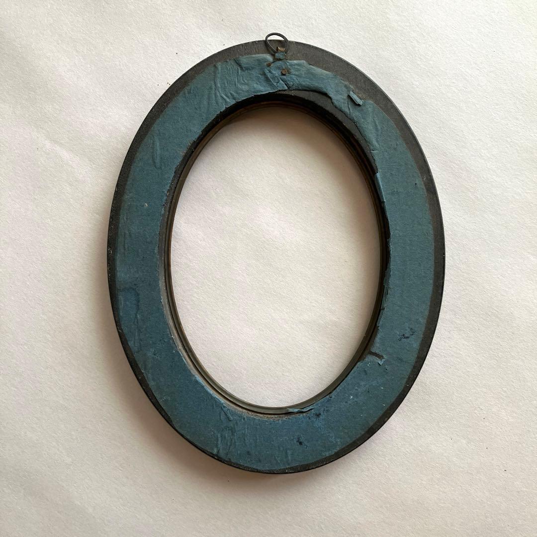 フランス アンティーク ナポレオンⅢ世 木製オーバルフレーム:b