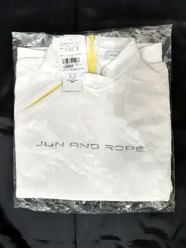 Sサイズ ジュン＆ロぺ ゴルフシャツ シルバーロゴスリットプルオーバー