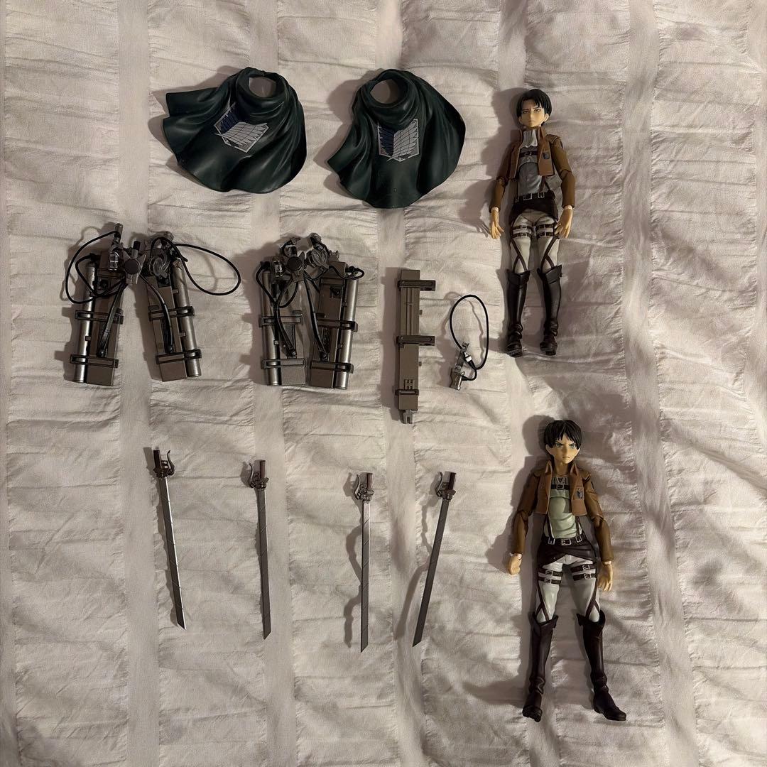 figma 進撃の巨人 フィギュア リヴァイ エレン 【箱無し】