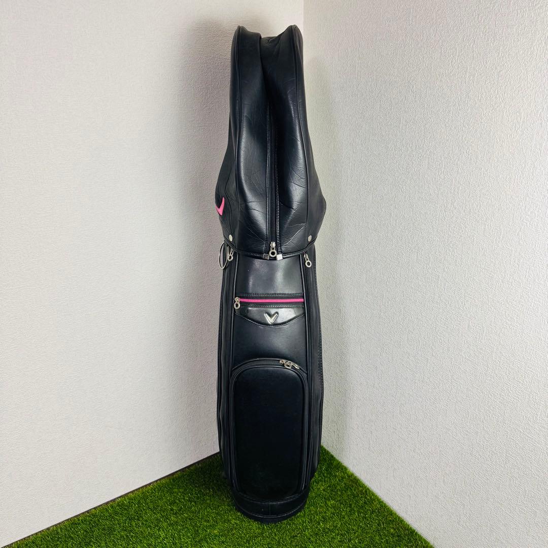 【女性用】Callaway レディース キャディバッグ ブラック ピンク