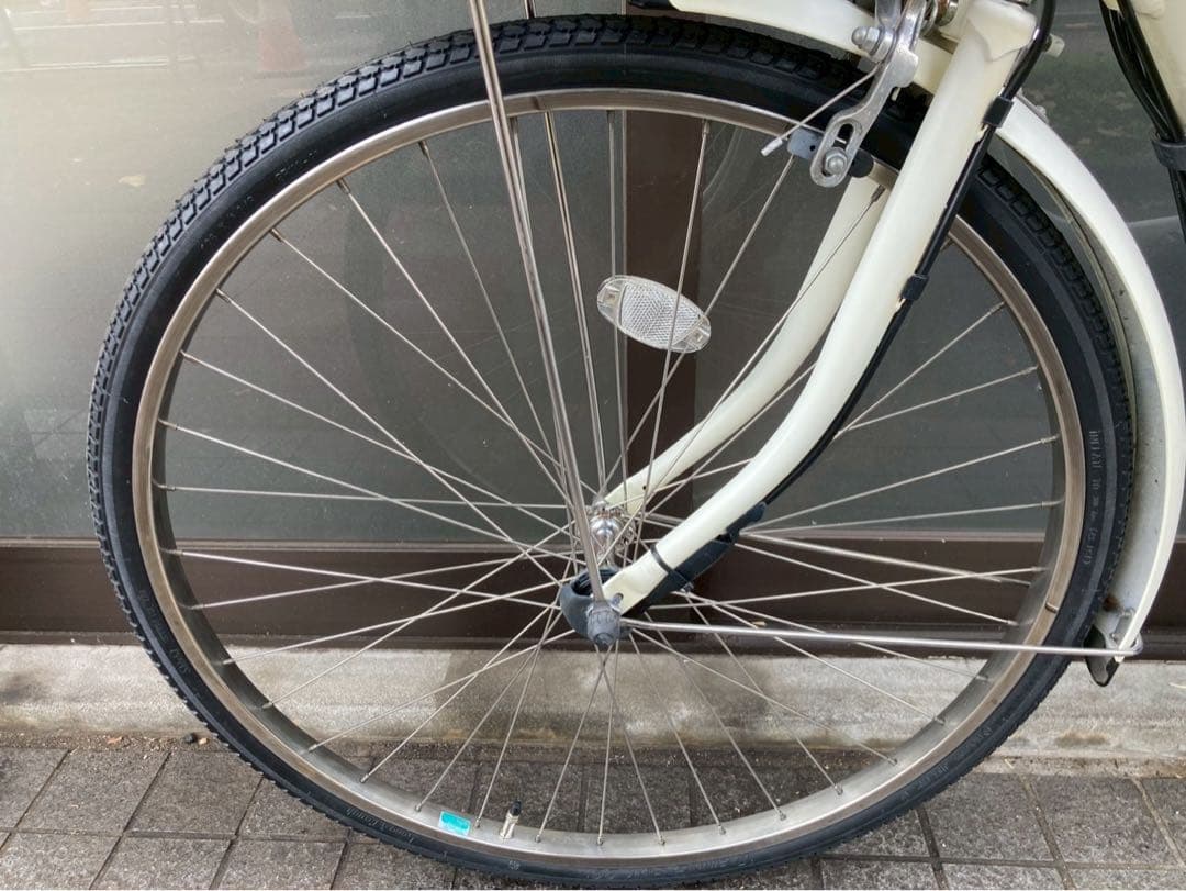 中古電動自転車 ヤマハ PASナチュラ ホワイト 横浜　№3717