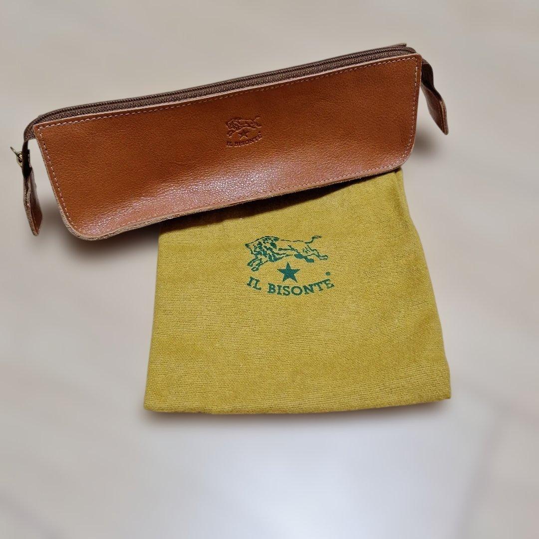 イル ビゾンテ IL BISONTE レザー ジップ ペンケース 未使用