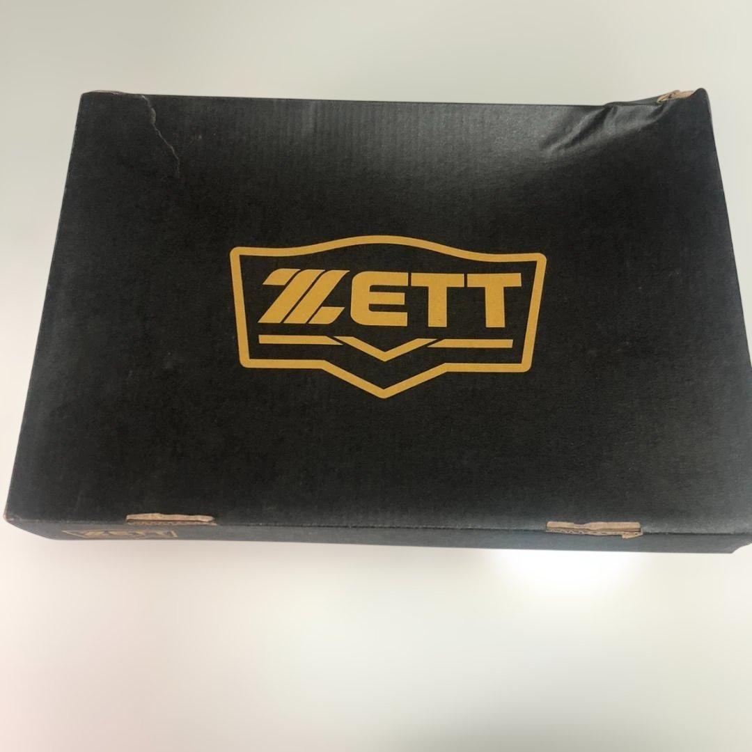 ◆419◆【新品】ZETT 黒 スパイクシューズ 26.0㎝　Pカバー付き