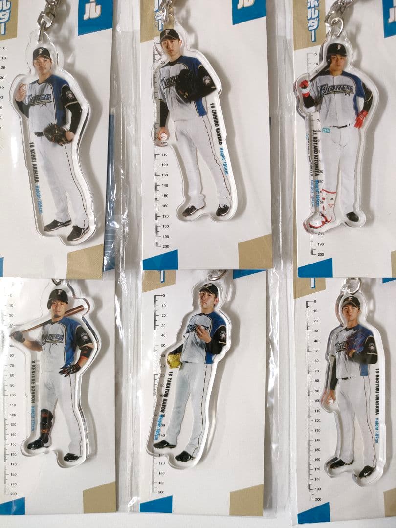 日本ハム　ファイターズ　アクリル　キーホルダー　1／25スケール　野球　セット
