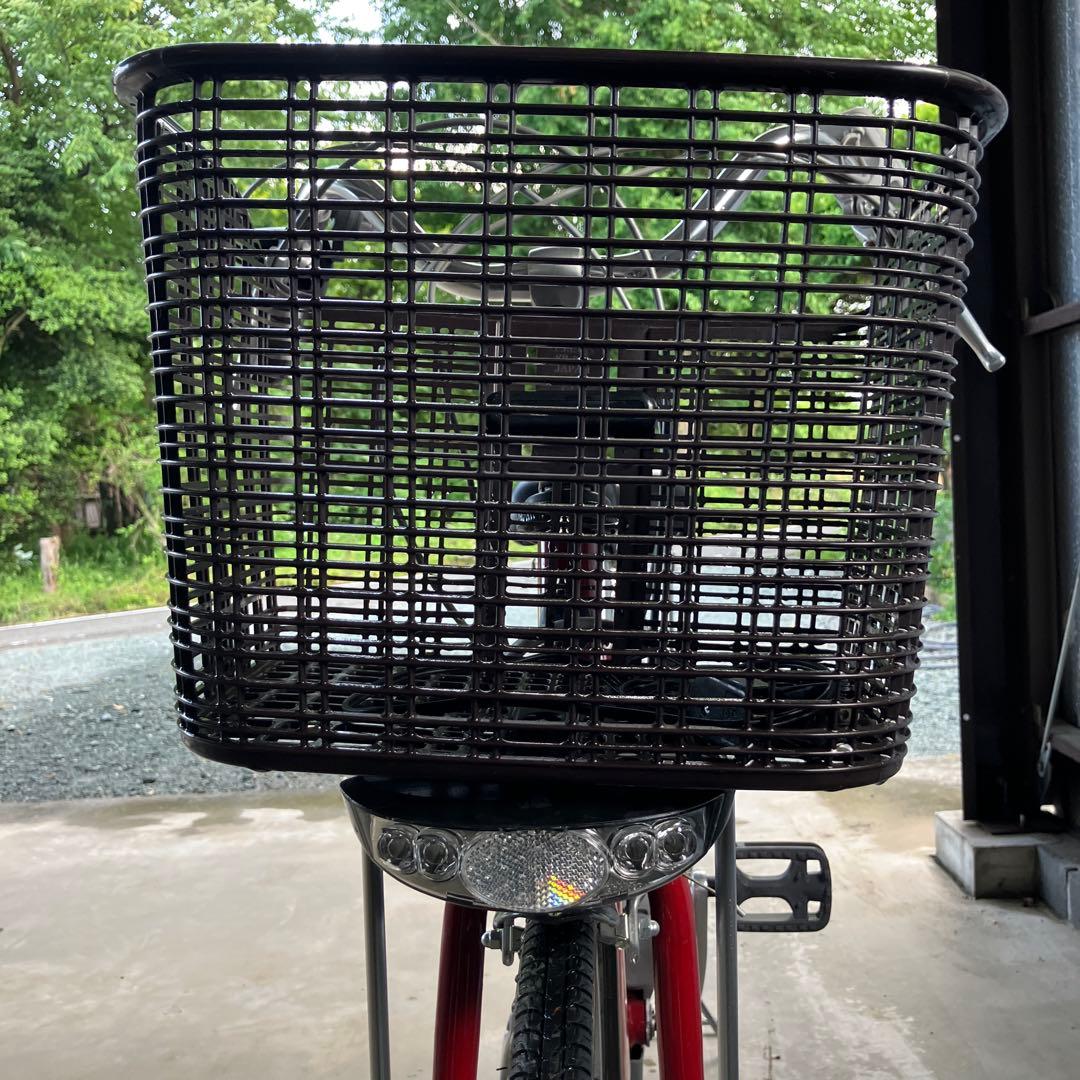 群馬発電動アシスト自転車 シティタイプ 赤美品