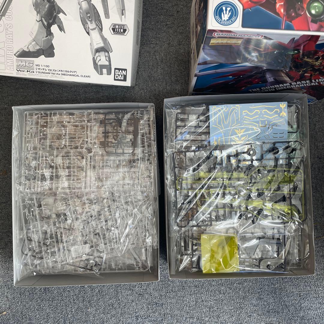 mgνガンダム、シナンジュメカニカルクリアセット　プラモデル　未組立品