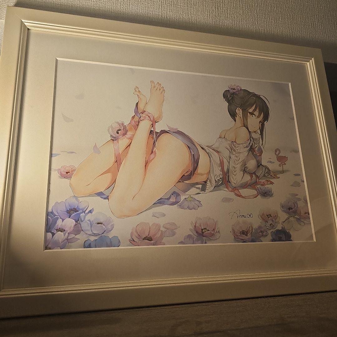 Anmi 直筆サインA3複製原画・アネモネ