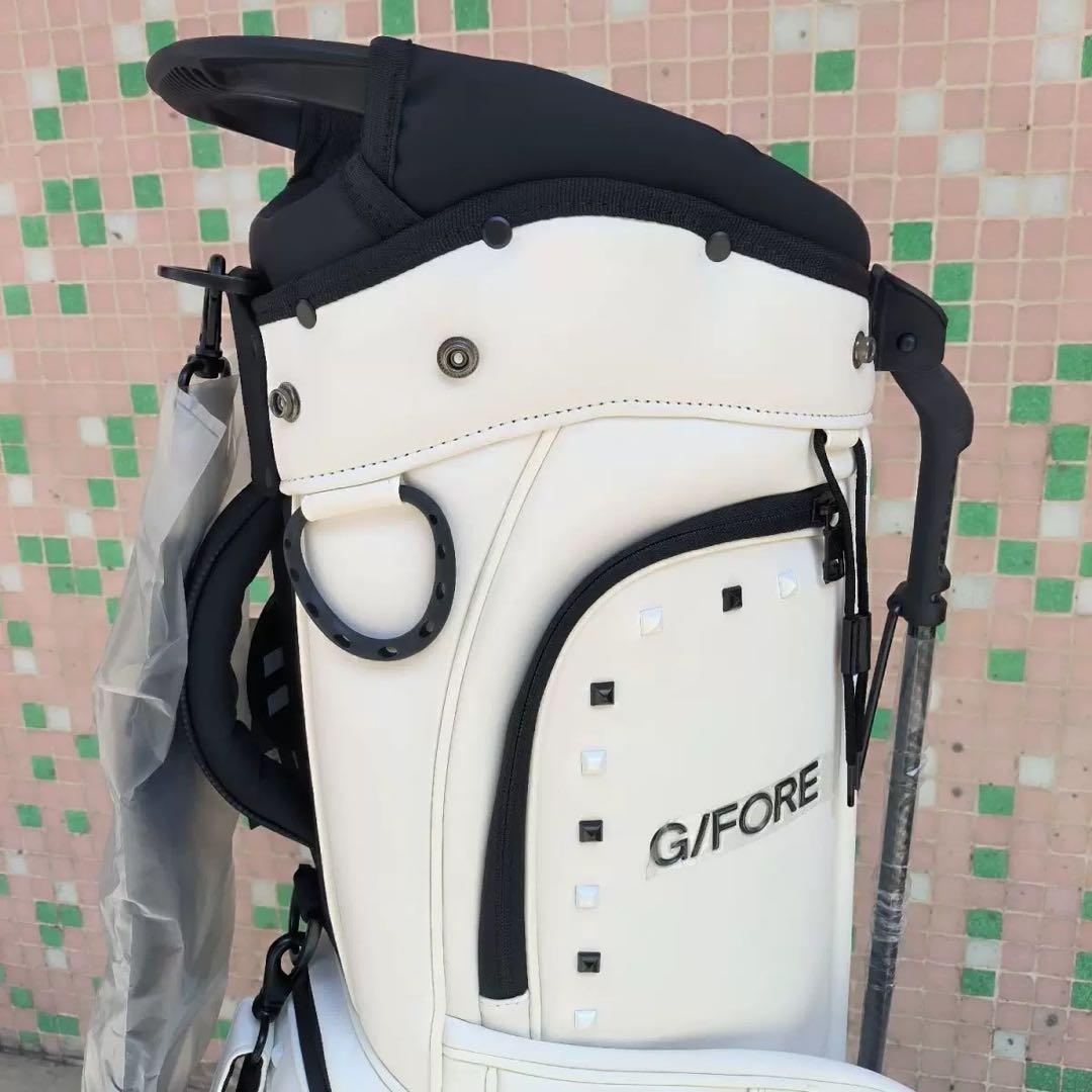 【新品】G/FORE ジーフォア キャディバッグ ホワイト スタッズ