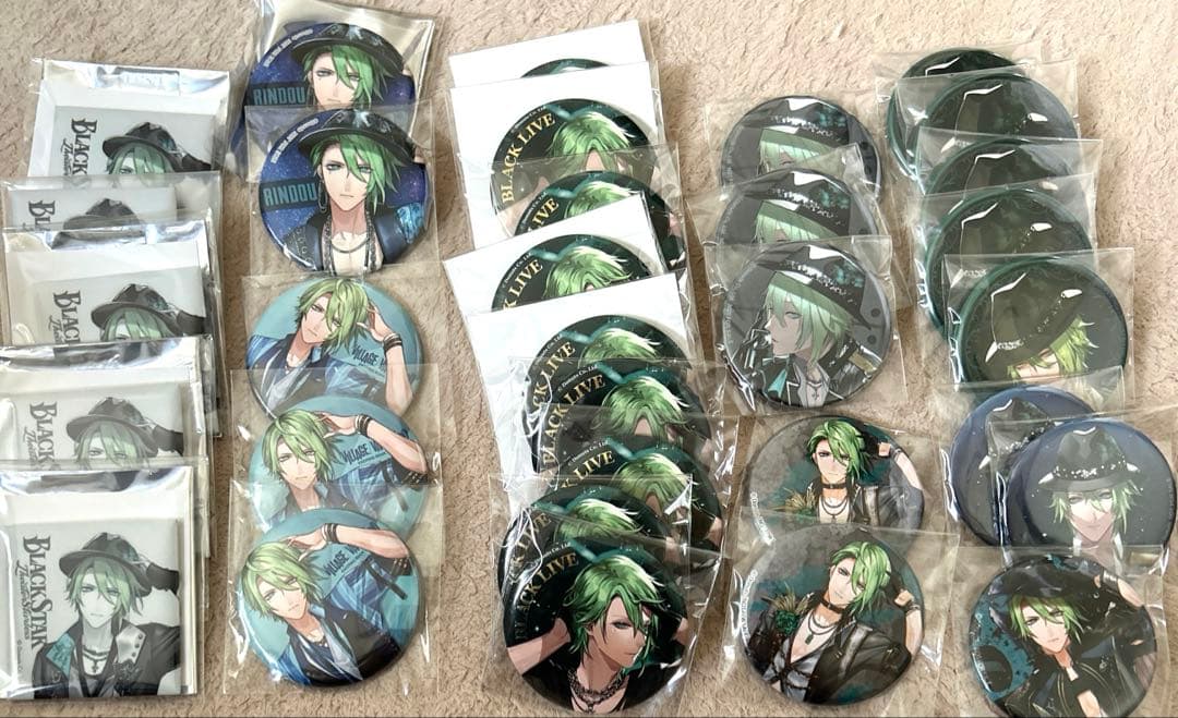 リンドウ 缶バッジ