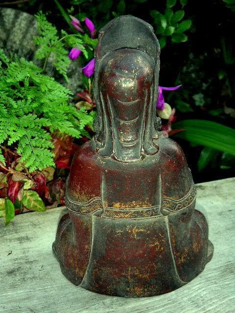 ♥鍍金　仏像　高212ｍｍ　観音像　観音様　骨董　古玩　中国　レトロ