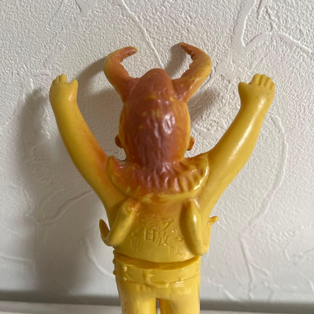 ⚠️貴重・当時物　仮面ライダー　地獄サンダー　ミニソフビ　昭和レトロ　旧バンダイ