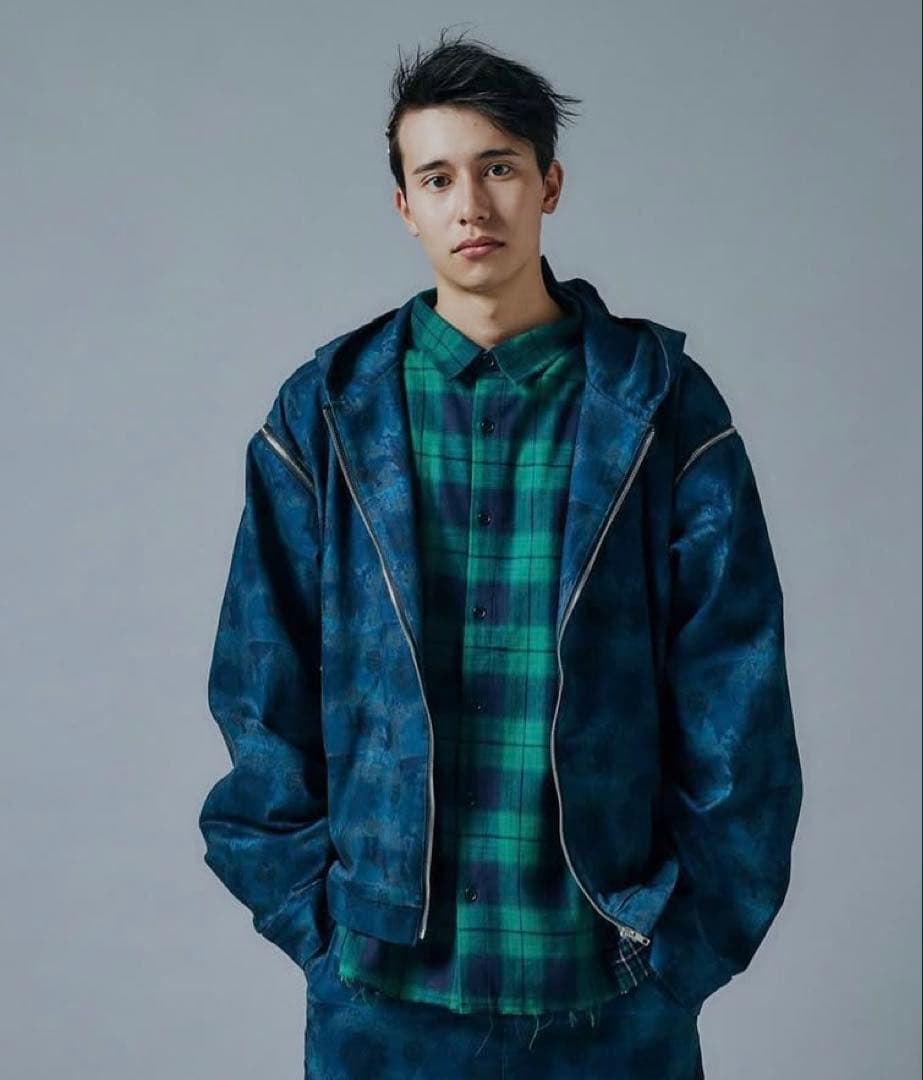 LiSA ROY reflect overjoy 迷彩ジップジャケット(ブルー)