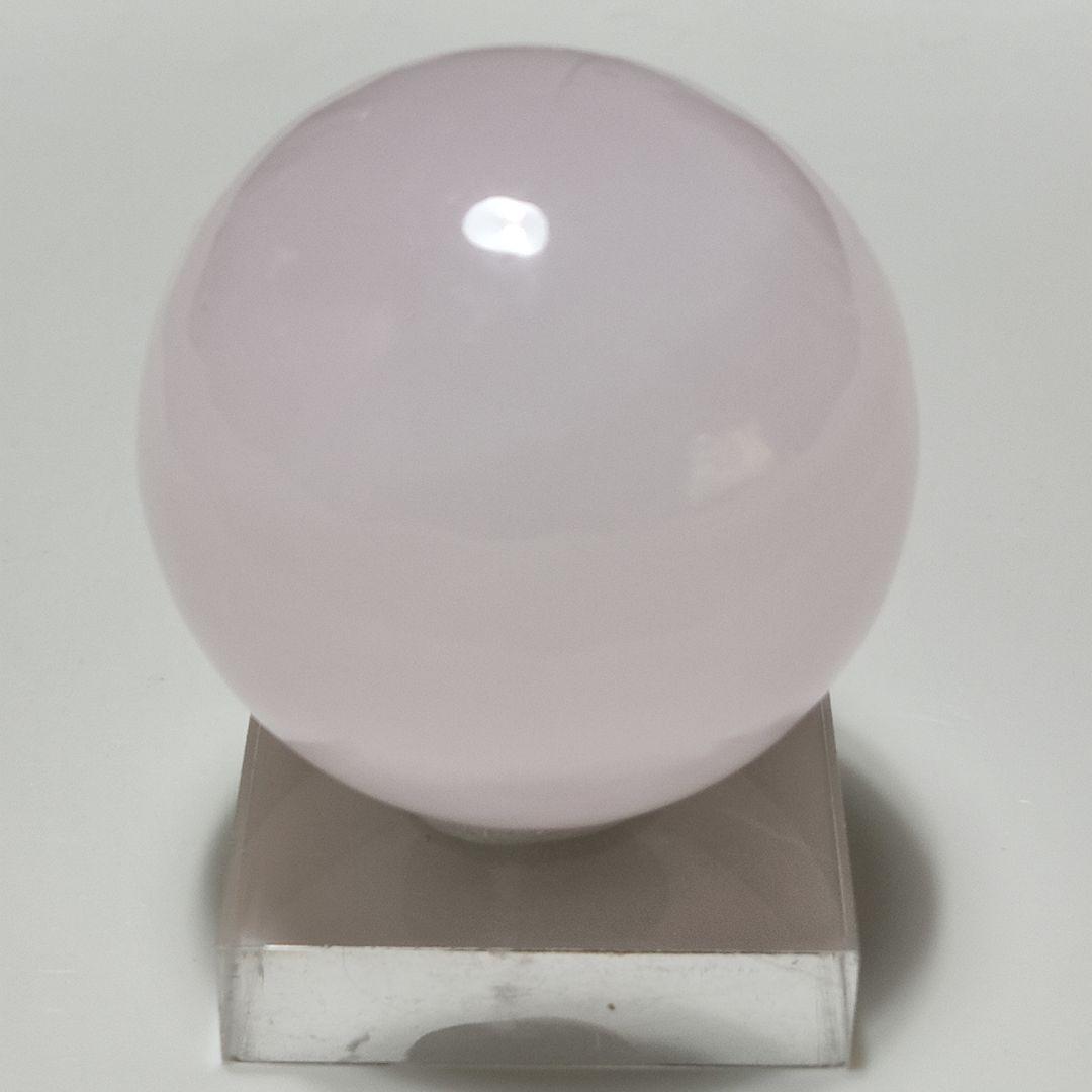 パワーストーン　天然石　ローズクォーツ　丸玉　直径5cm　178g　No.373