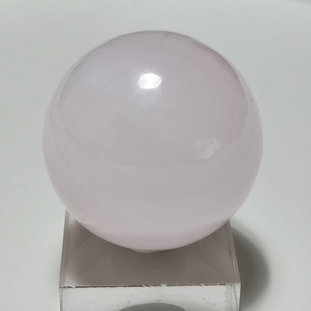 パワーストーン　天然石　ローズクォーツ　丸玉　直径5cm　178g　No.373