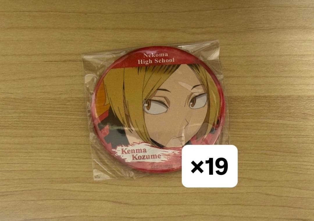 ハイキュー 孤爪研磨 運試しくじ 缶バッジ 19個セット