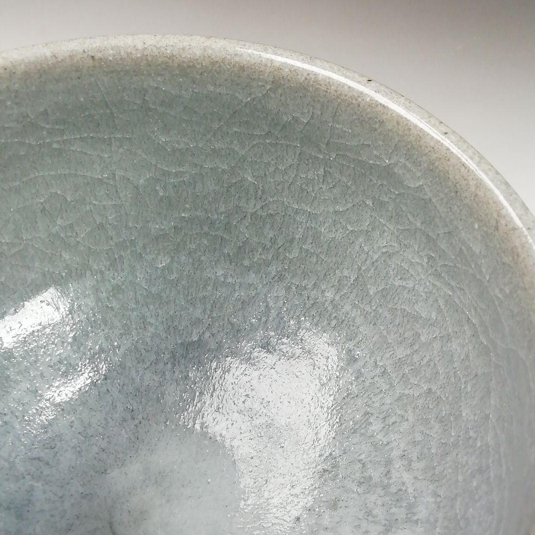 Ｔ４１３　茶碗　『白石釉　茶碗』『清水正 作』　共箱　抹茶碗　茶道具