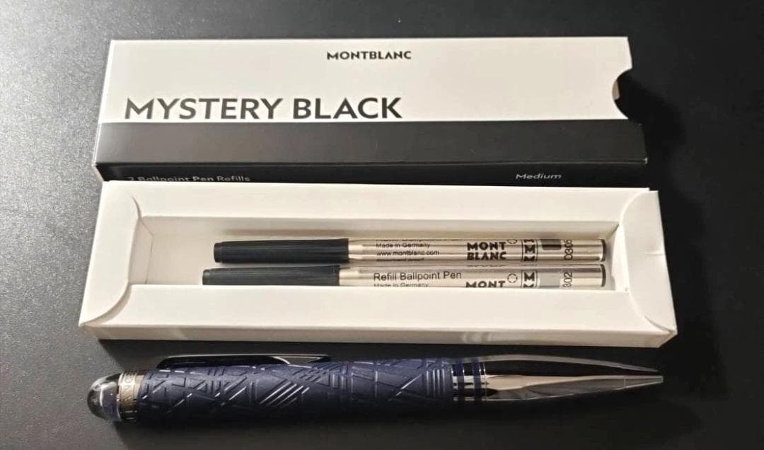 美品モンブラン スターウォーカー ボールペン スペースブルー ドゥエ　リフィル付