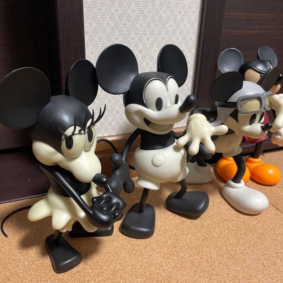 メディコムトイ‼️ミッキーマウス ミニーマウス フィギュア 4体セット‼️オールド‼️