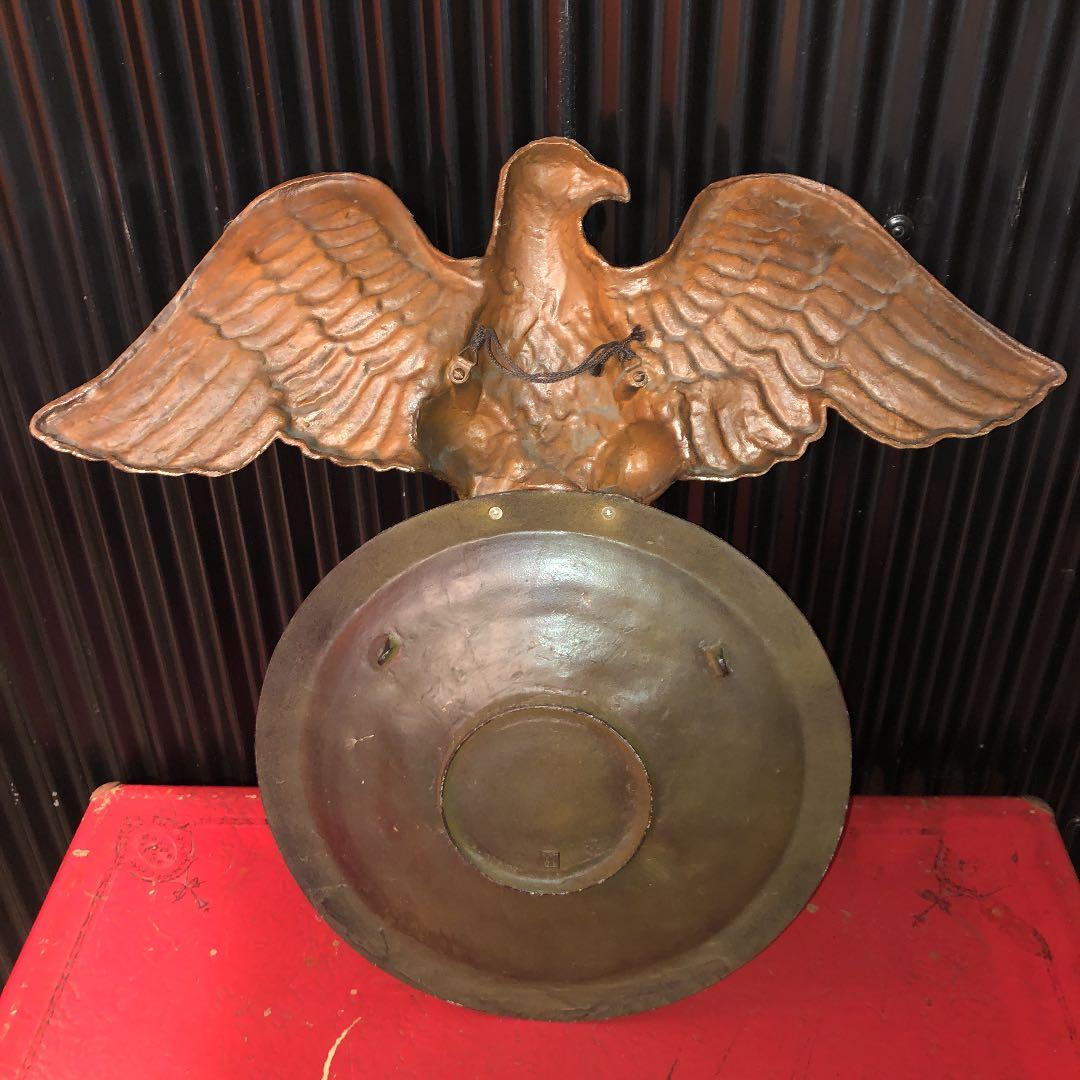鷲　壁掛け　家宝　銅　真鍮　アンティーク　骨董　蚤の市　デコトラ　ビンテージ