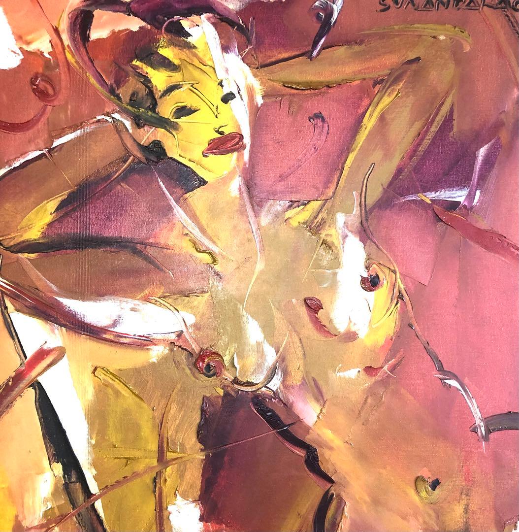 大型 BALI 油彩 裸婦　1210X956mm 1994年SVNANDARA作