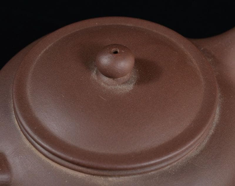 中国　紫砂　朱泥　急須　茶壷　陸羽一九八七年銘　V　R5346