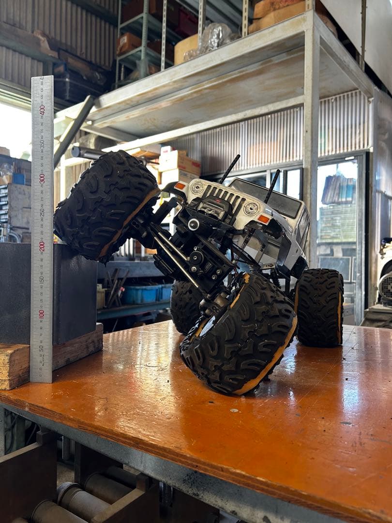 タミヤクラットバスター改　スティックシャーシ ハブリダクション4WS