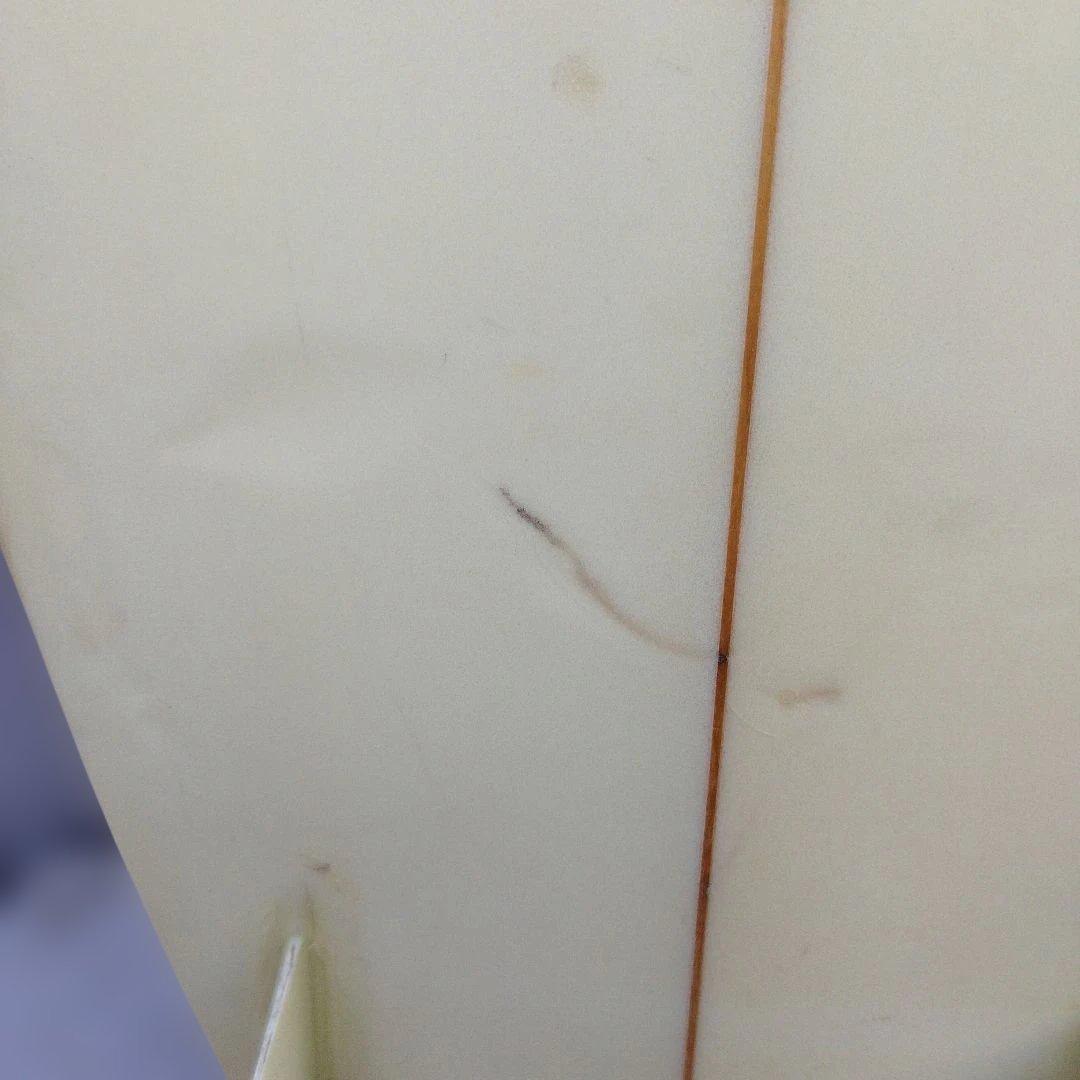 ショートボード クリーム色 紫デッキパッド190cm